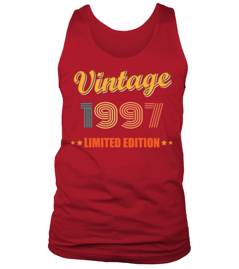 Vintage 1997 Limited Edition Birthday Idea Tank Top Unisex