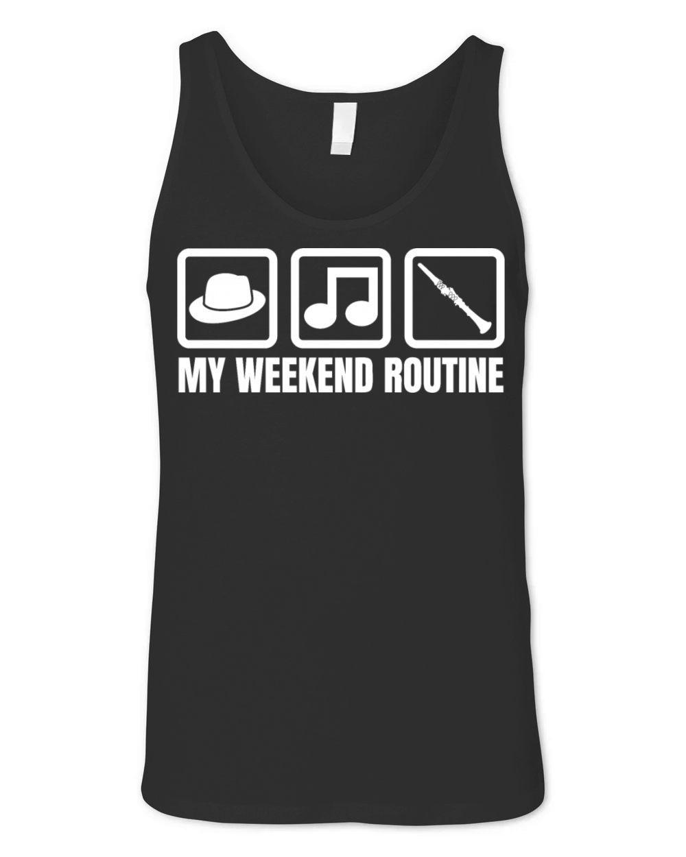 Clarinetist Weekend Unisex Jersey Tank