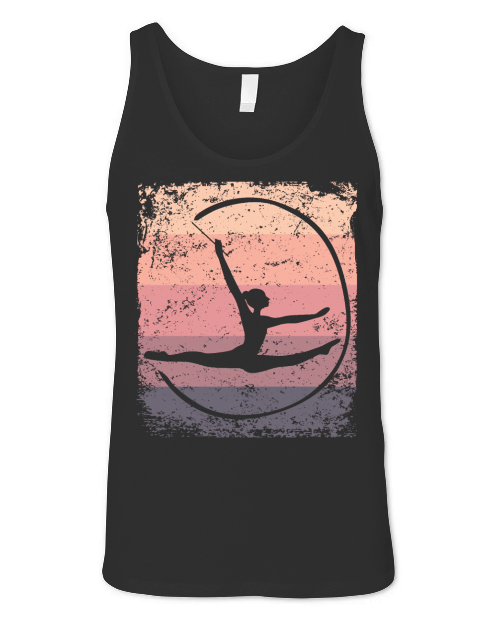 Gymnast Band Retro Rhythmic Gymnastics Unisex Jersey Tank