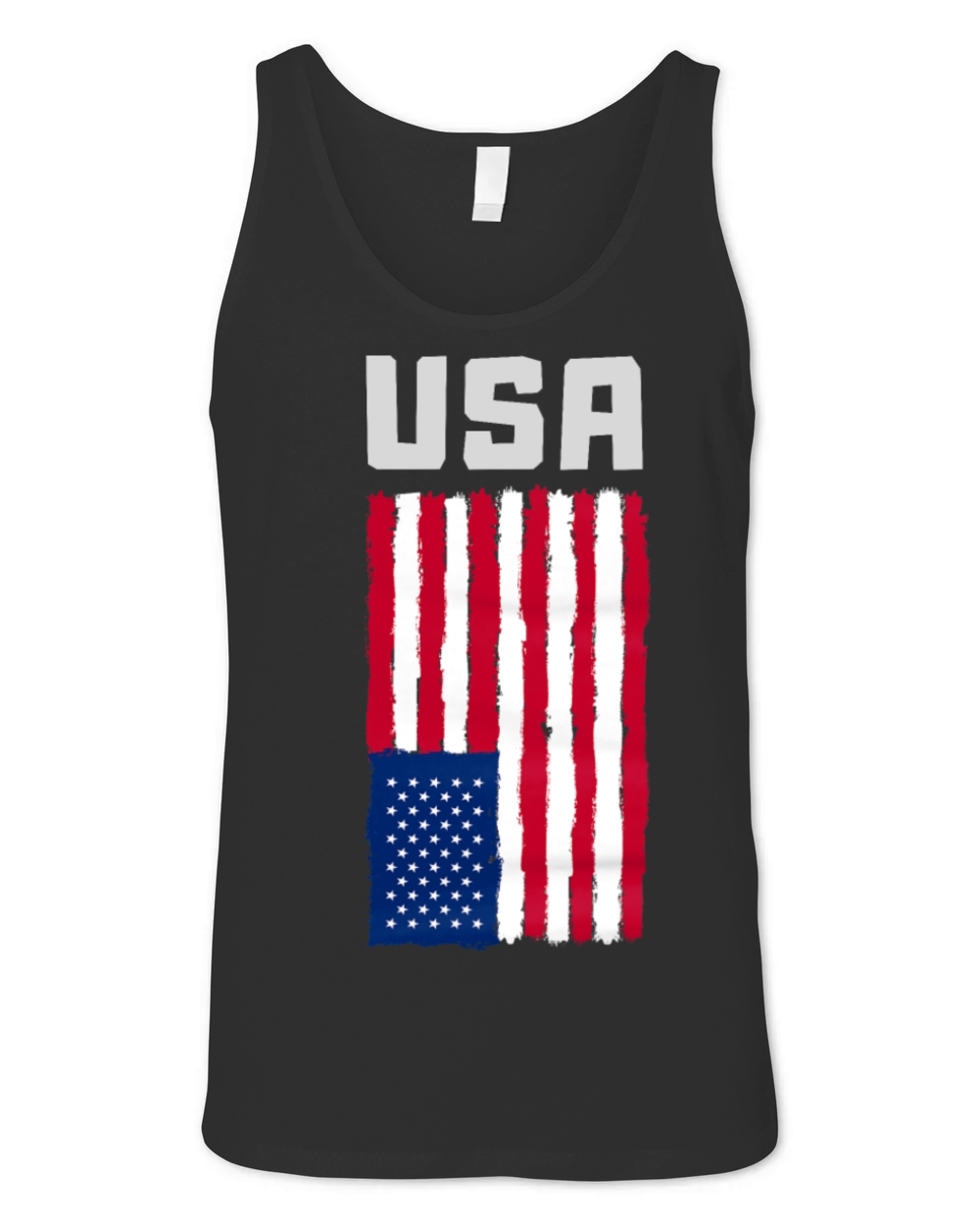 USA Flag Patriotic 4th of July America day of Inde Unisex Jersey Tank