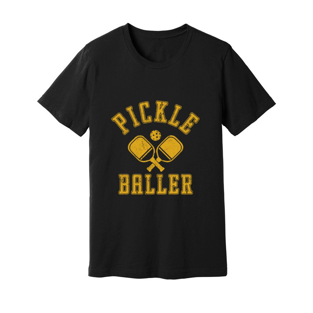 Pickle Baller Funny Pickleball Unisex Jersey Tee