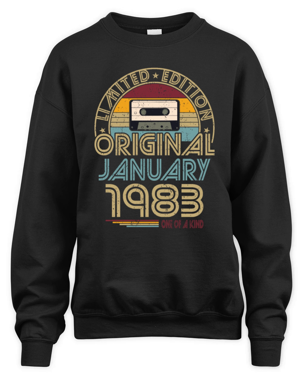 40th birthday january 1983 original 1983 Unisex Premium Crewneck Sweatshirt