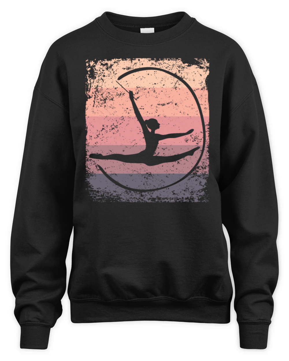 Gymnast Band Retro Rhythmic Gymnastics Unisex Premium Crewneck Sweatshirt
