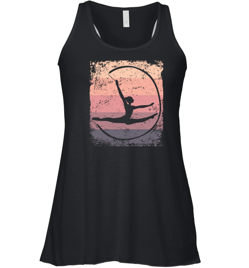 Gymnast Band Retro Rhythmic Gymnastics Women's Flowy Tank Top