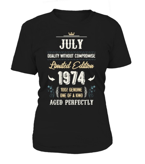 July 1974 Vintage Birthday Present Women's T-Shirt