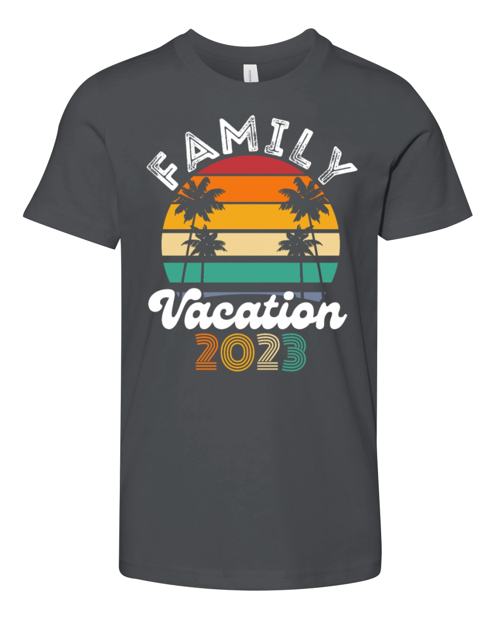 Family Vacation 2023 Beach Matching Summer 2023 Youth Unisex Jersey Tee