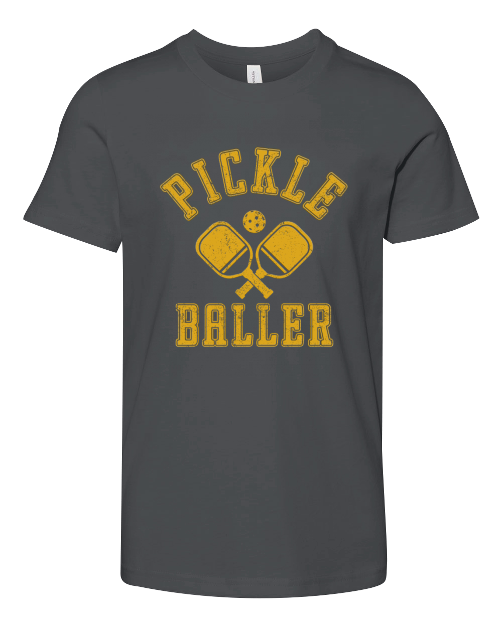 Pickle Baller Funny Pickleball Youth Unisex Jersey Tee