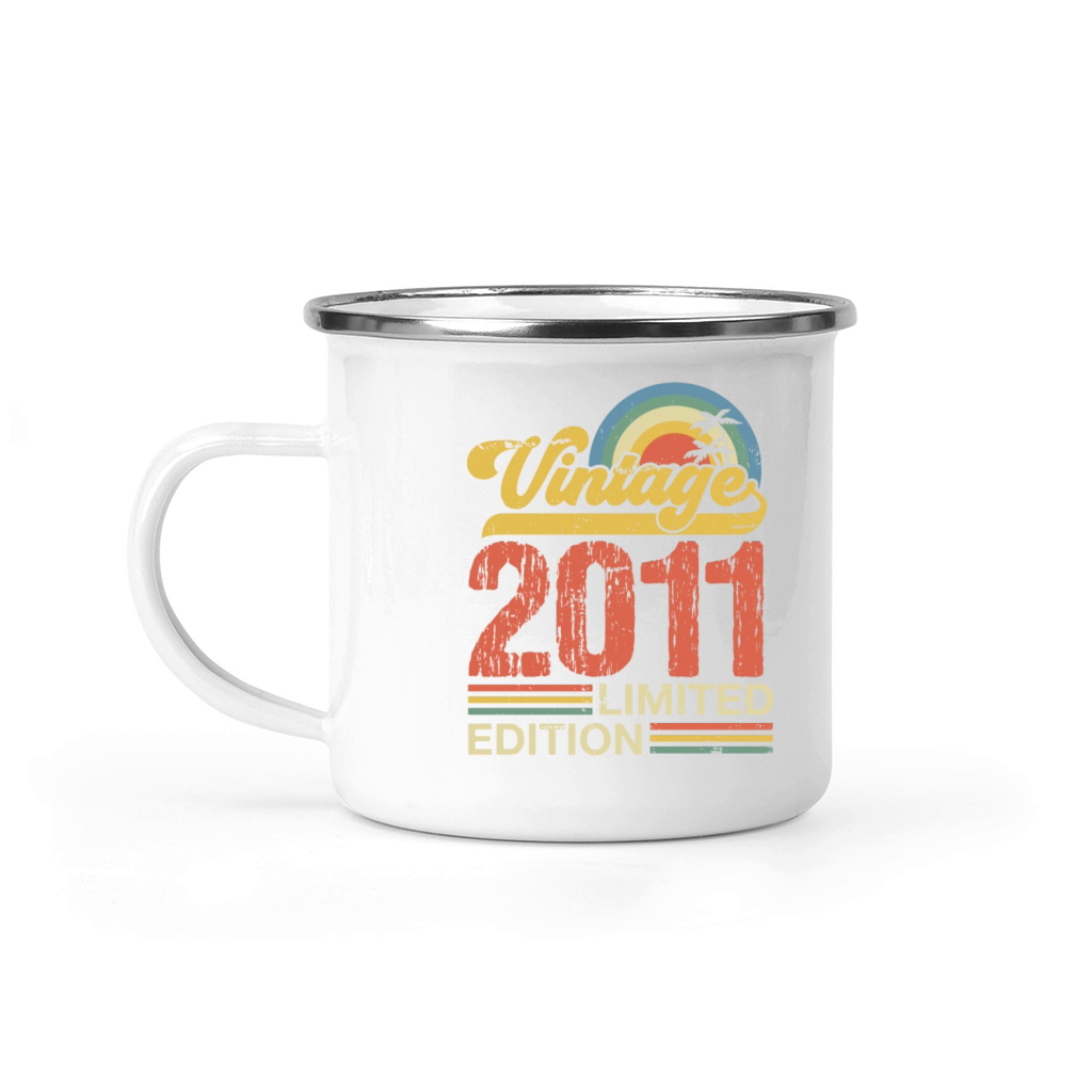 Retro Vintage 2011 Limited Edition Camping Mug