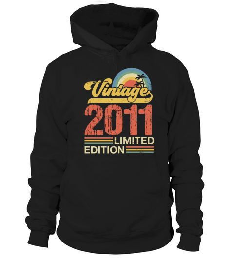 Retro Vintage 2011 Limited Edition Hoodie Unisex