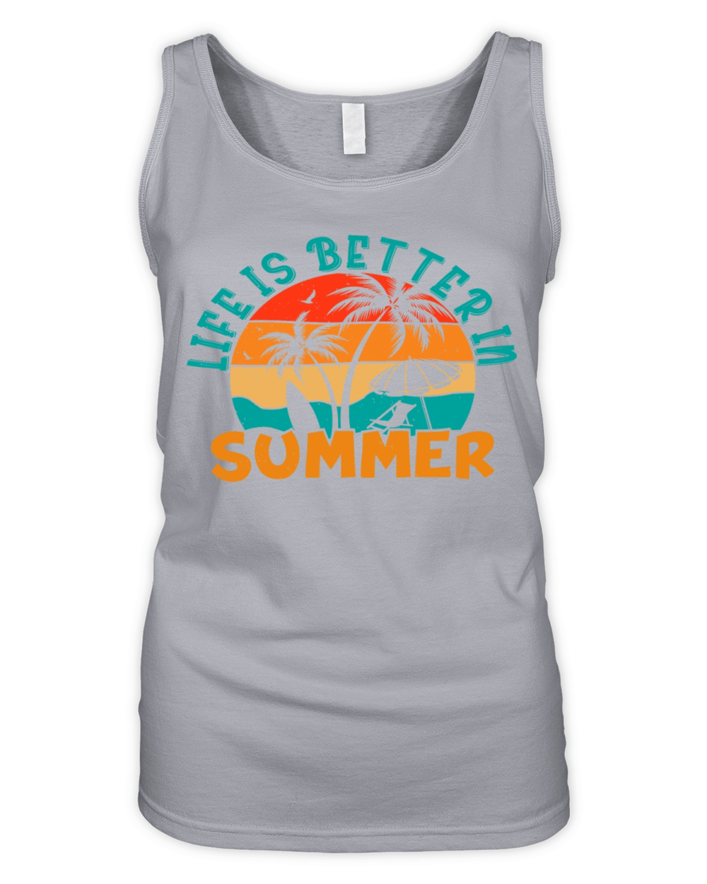 Life is better in Summer Organic Women's Tank Top
