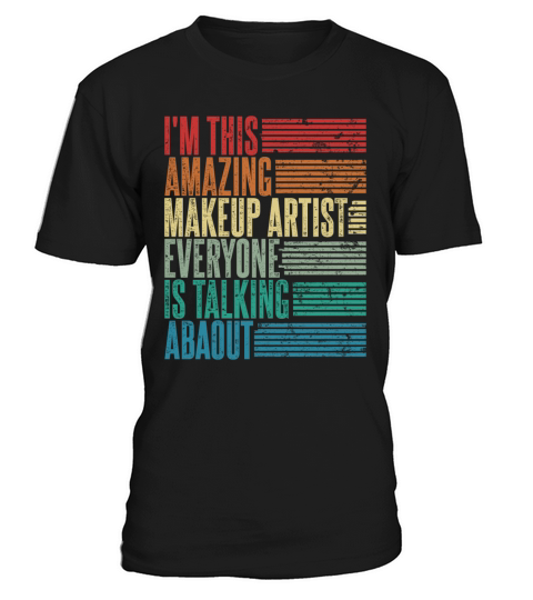 Vintage Makeup Artist Profession Gift Retro T-Shirt Unisex