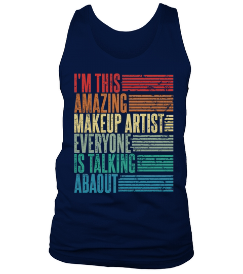 Vintage Makeup Artist Profession Gift Retro Tank Top Unisex