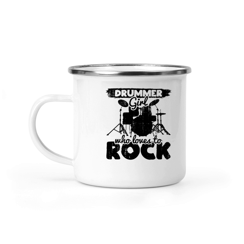 Female Drummer Camping Mug