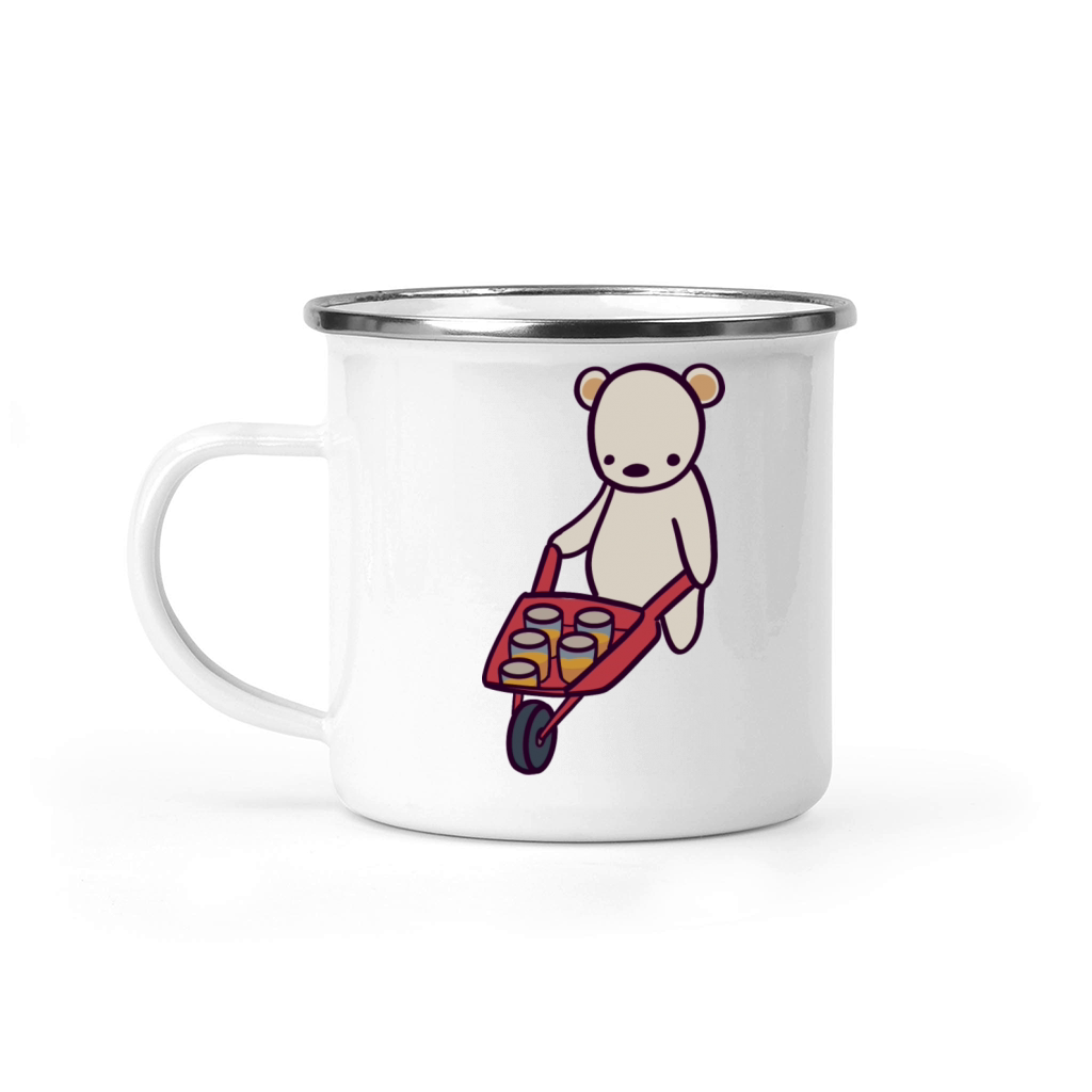 Polar Bear Honey Wheelbarrow Delivery Camping Mug