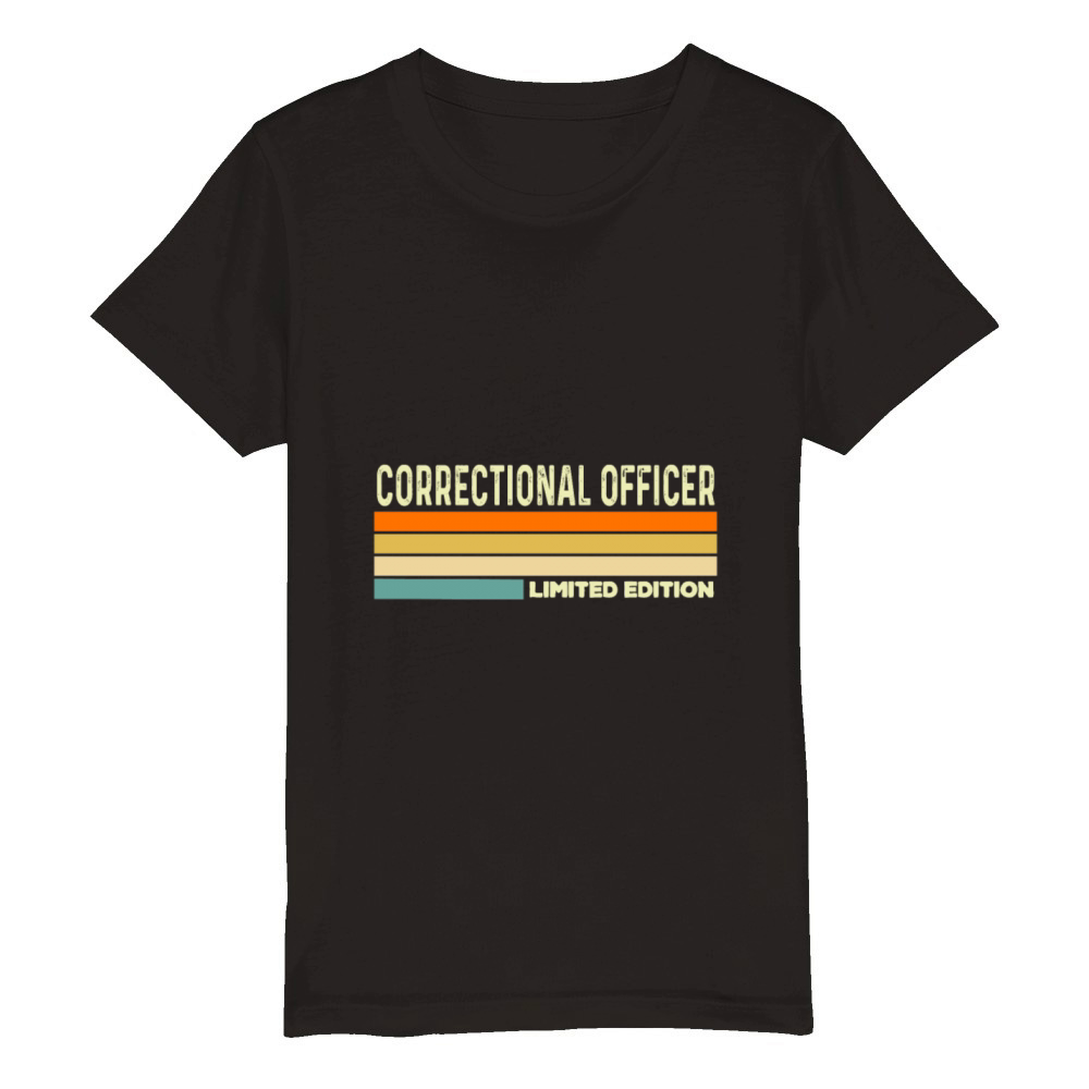 Correctional Officer Limited edition Organic Kids Crewneck T-shirt