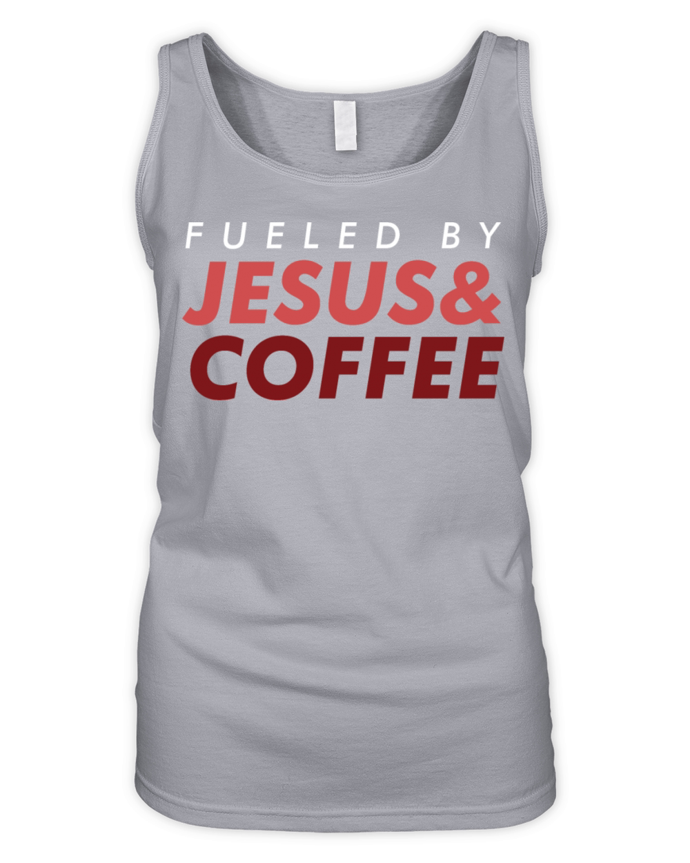 Fueled By Jesus And Coffee Christian Tee Organic Women's Tank Top