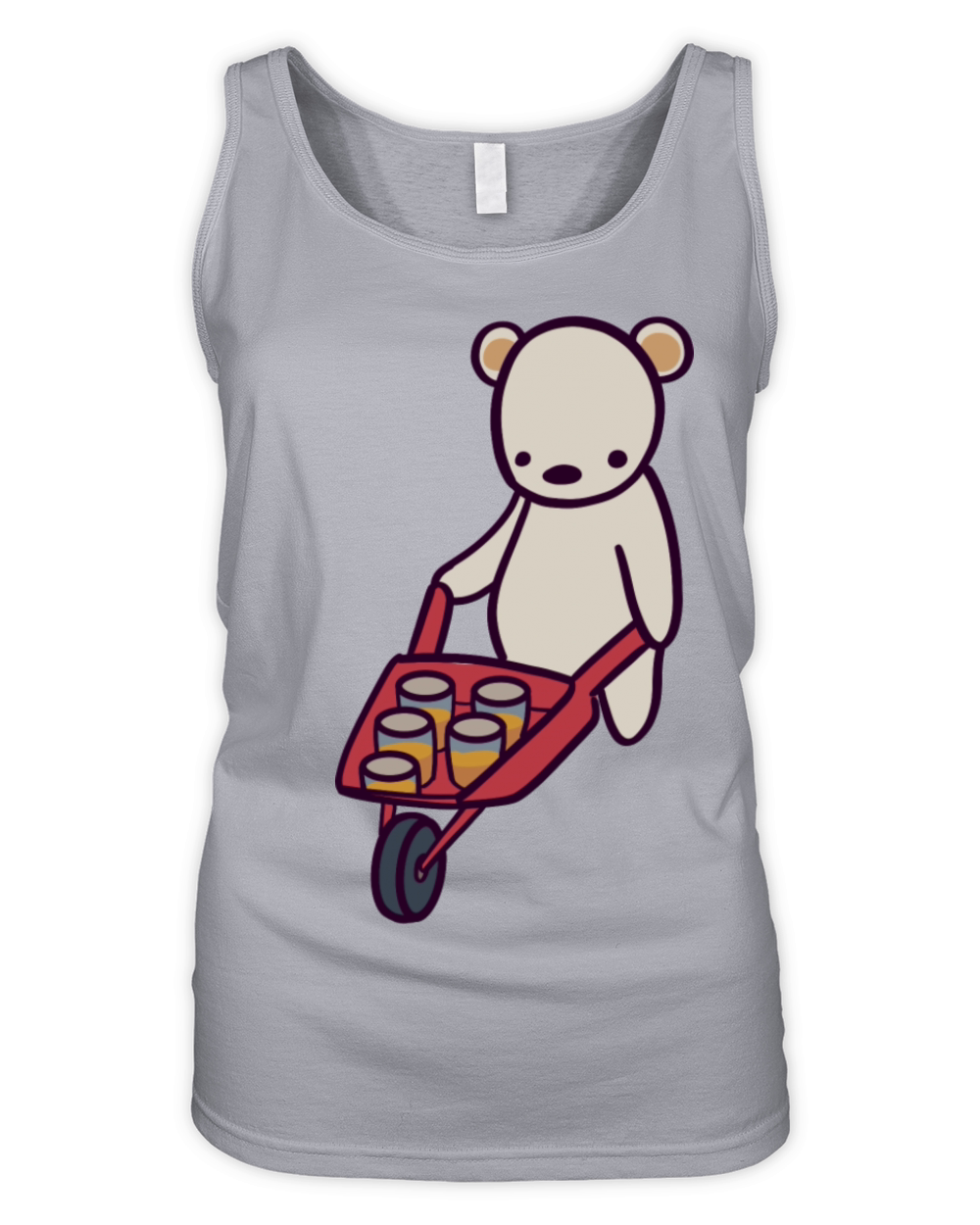 Polar Bear Honey Wheelbarrow Delivery Organic Women's Tank Top