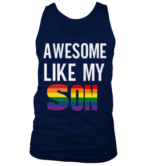 Awesome Like My Son Pride Rainbow flag Tank Top Unisex