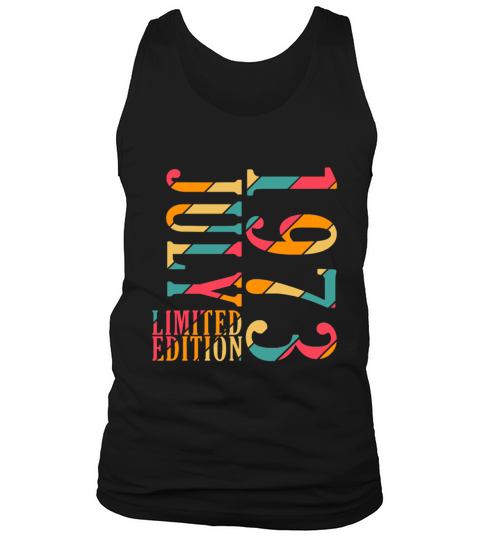July 1973 limited edition vintage year of birth Tank Top Unisex