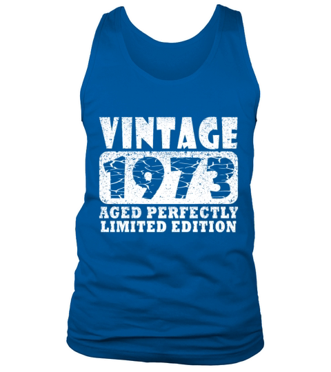 Vintage 1973 50th birthday retro men women Tank Top Unisex