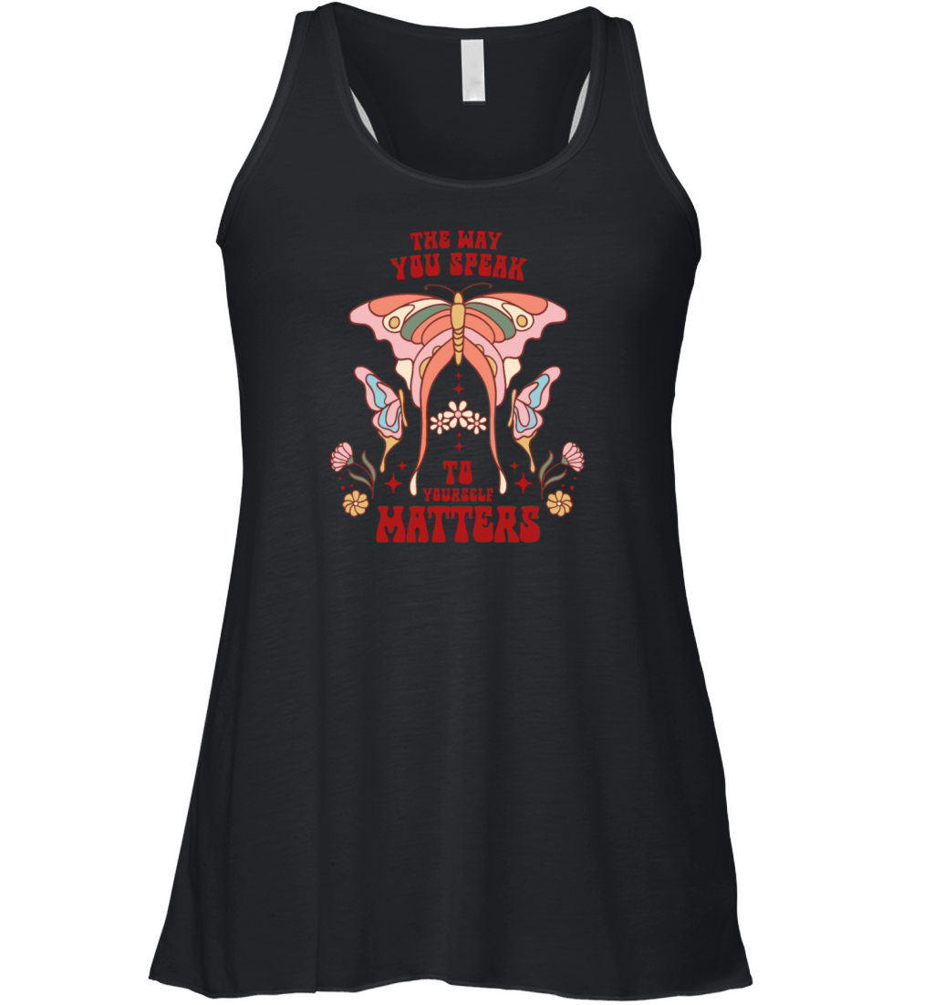 Boho the way you speak yourself matters Women's Flowy Tank Top
