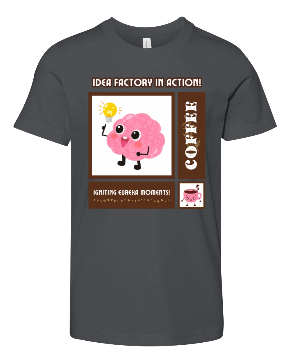 Brain idea factory in action Youth Unisex Jersey Tee