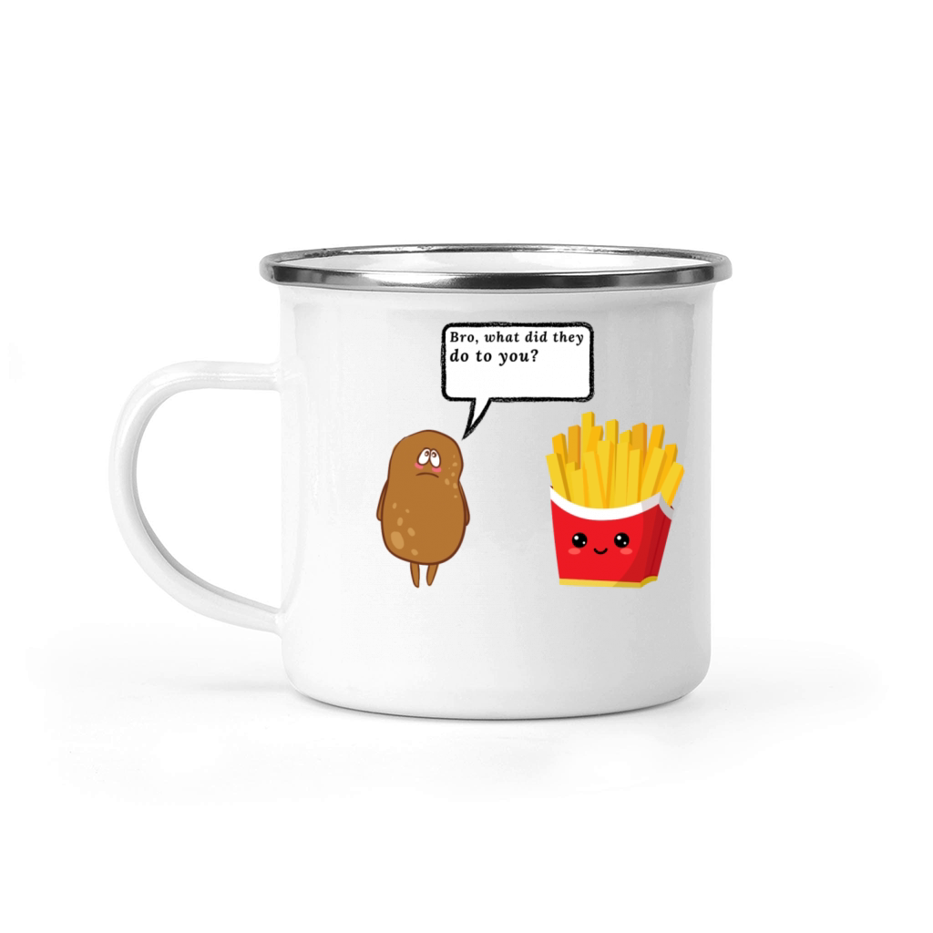 fast food potato - free shipping Camping Mug