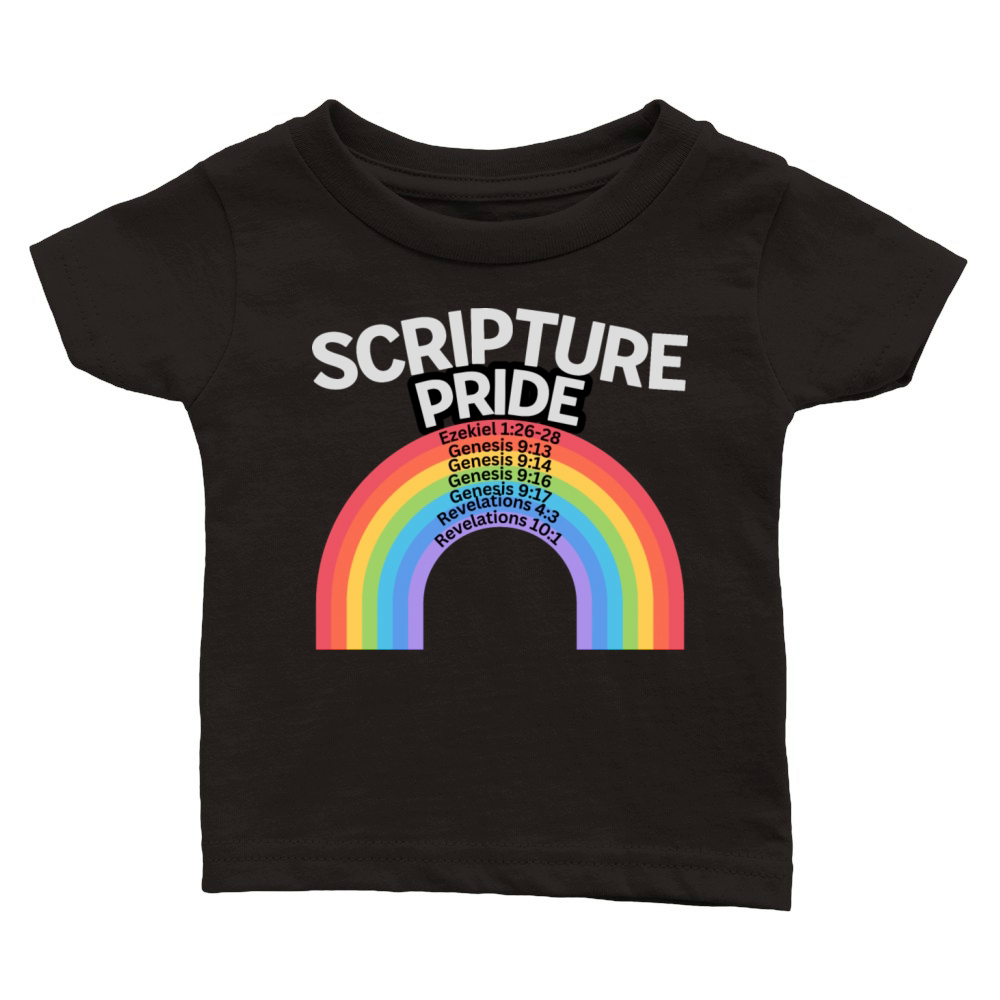 Scripture Pride Rainbow Classic Baby Crewneck T-shirt