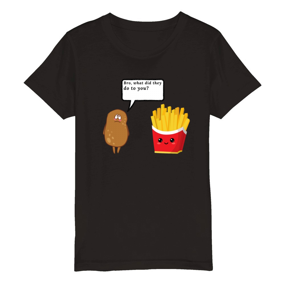 fast food potato - free shipping Organic Kids Crewneck T-shirt