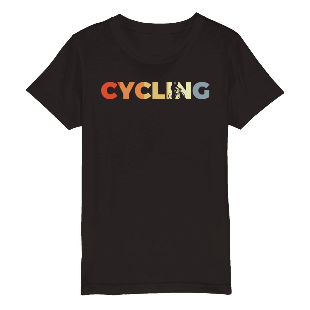 Vintage Cyclist Organic Kids Crewneck T-shirt