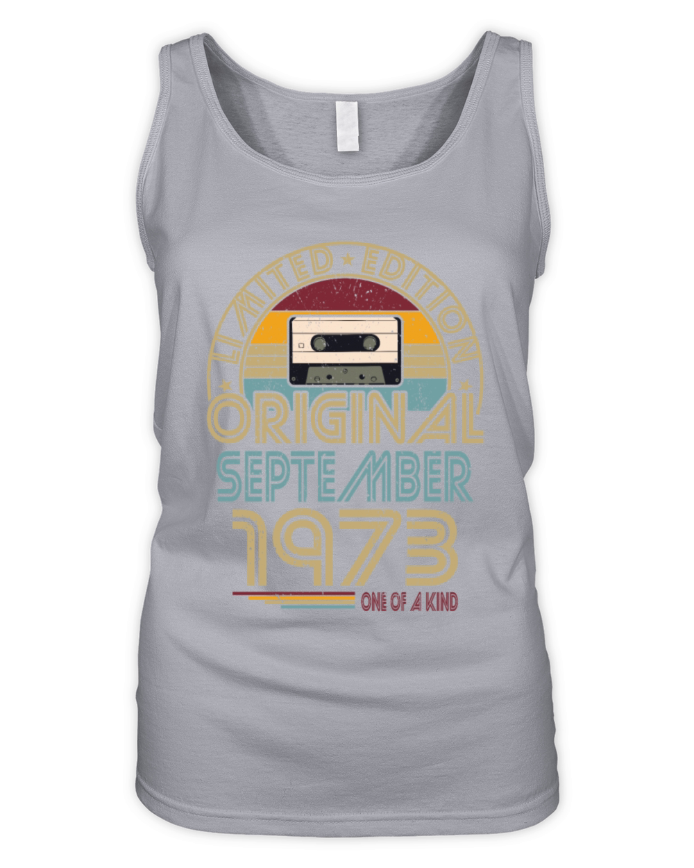 50th birthday september 1973 original 1973 Organic Women's Tank Top