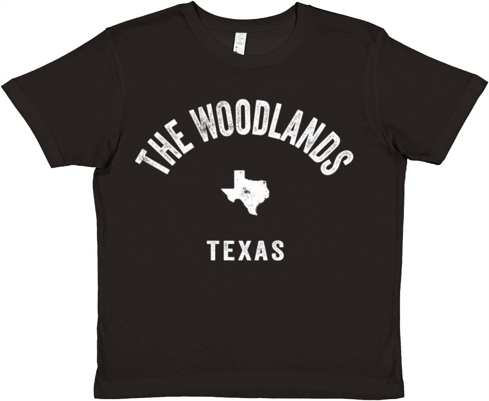 The Woodlands Texas Tx 70S Athletic Sports Premium Kids Crewneck T-shirt