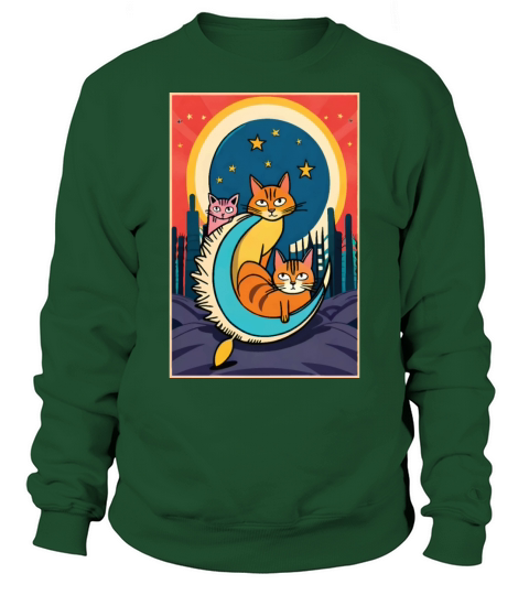 triple thurston moon cats Sweatshirt Unisex