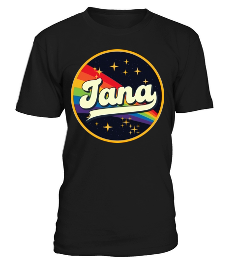 Jana Rainbow In Space Vintage Style T-Shirt Unisex