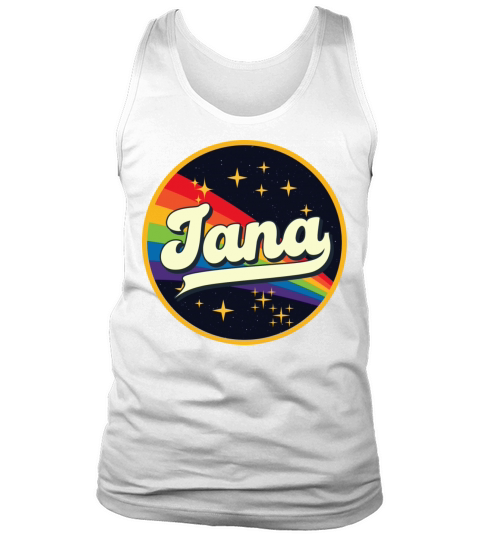 Jana Rainbow In Space Vintage Style Tank Top Unisex