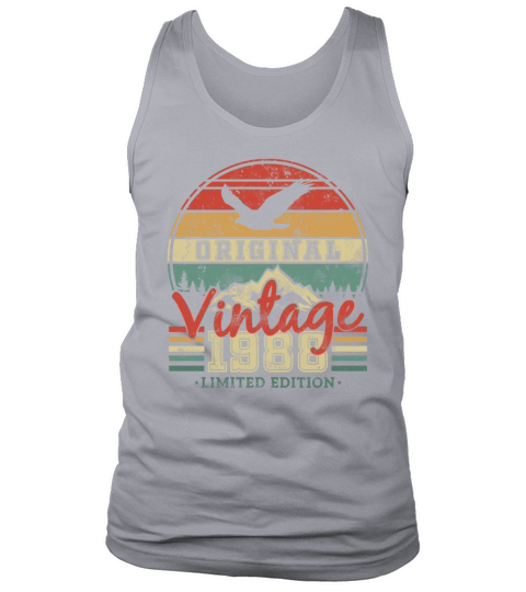 Vintage 1988 Birthday Gift Tank Top Unisex