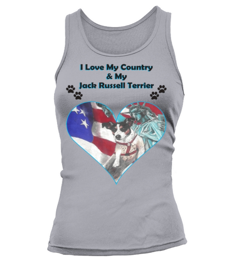 I Love My Country My Jack Russell Terrier Tank top Woman