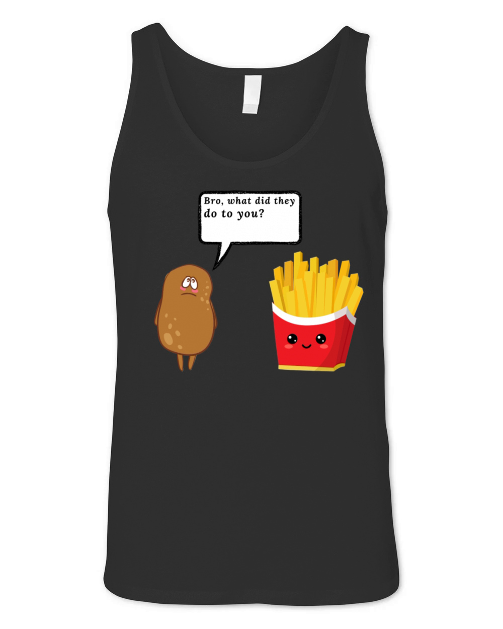 fast food potato - free shipping Unisex Jersey Tank