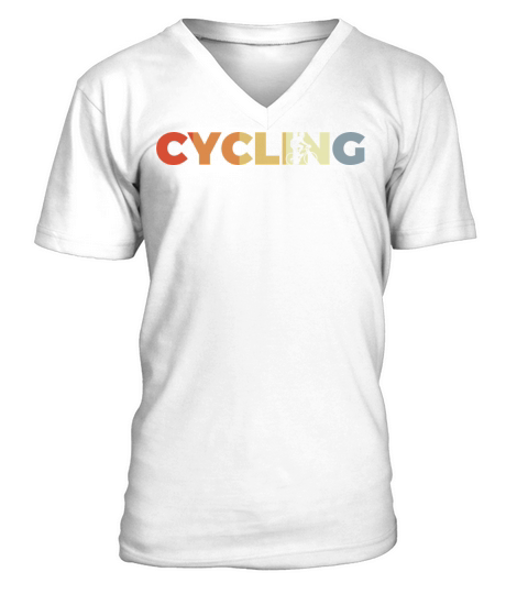 Vintage Cyclist V-Neck T-shirt