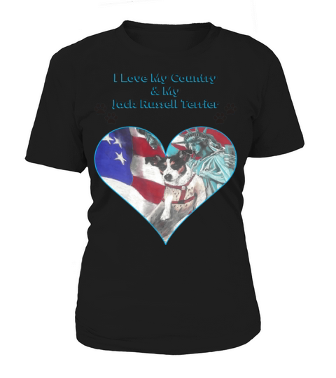 I Love My Country My Jack Russell Terrier Women's T-Shirt