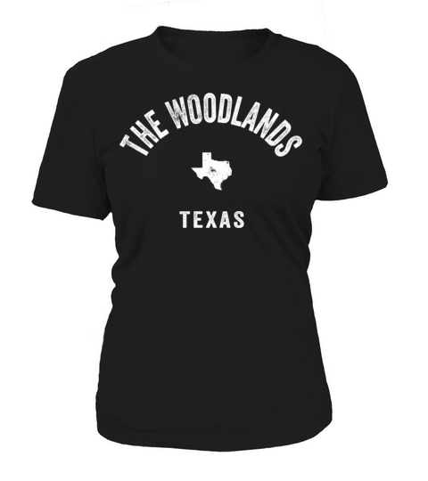 The Woodlands Texas Tx 70S Athletic Sports Women's T-Shirt