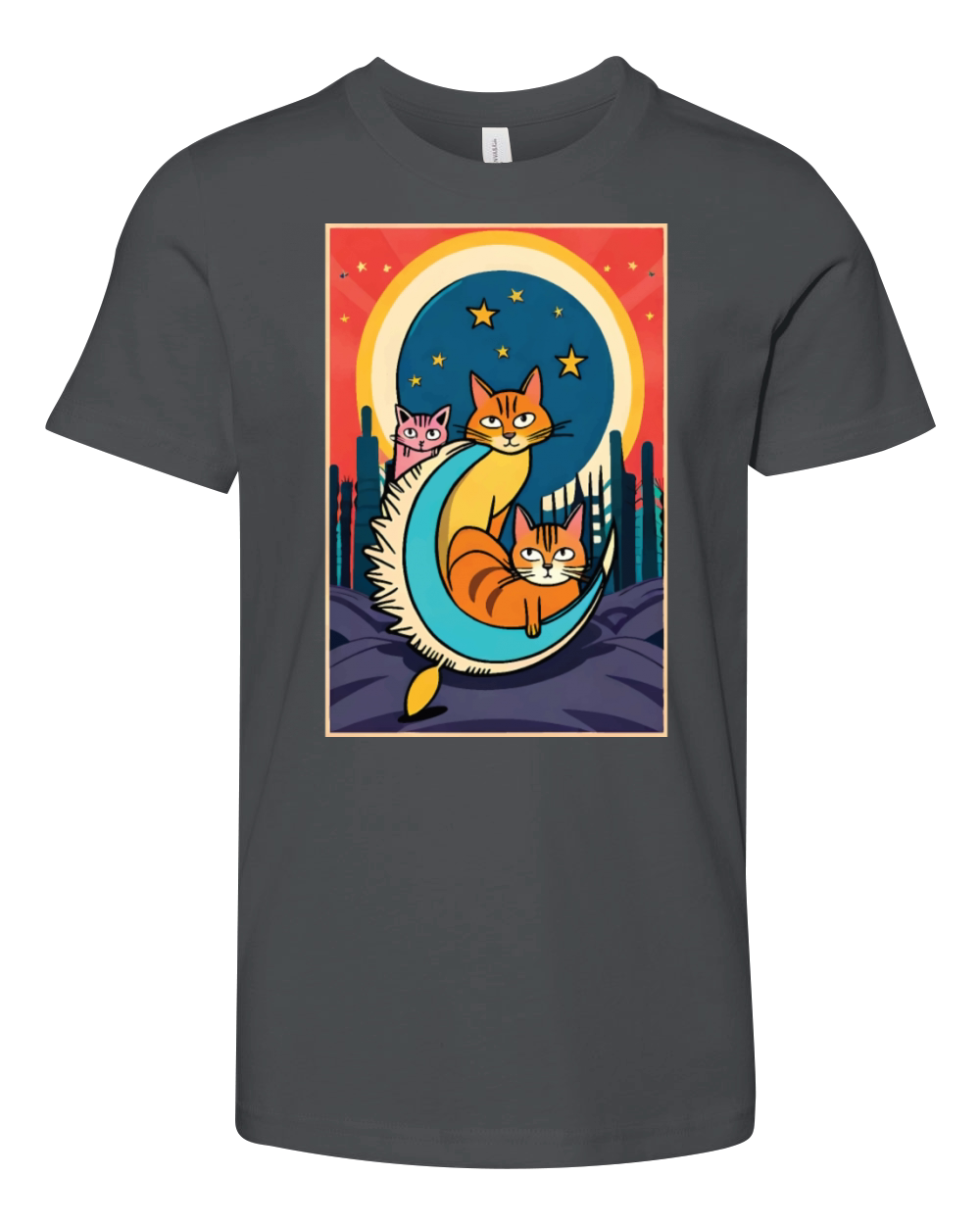 triple thurston moon cats Youth Unisex Jersey Tee