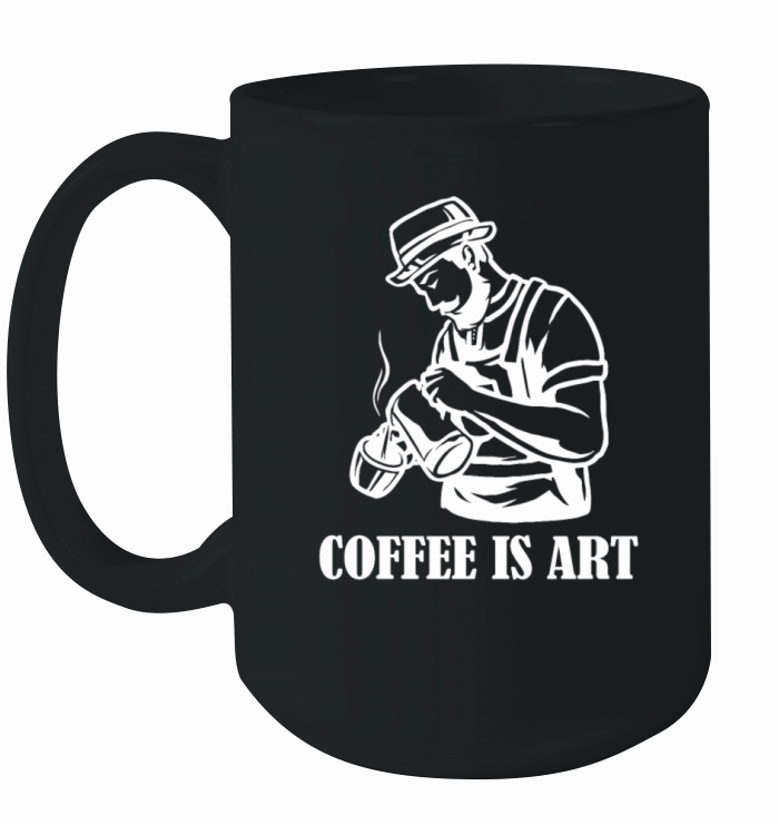 Coffee is Art Queen Latte Art Barista Coffee Ceramic Mug