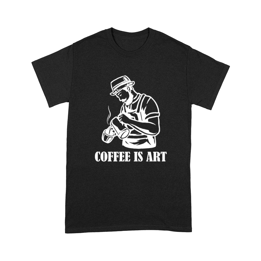 Coffee is Art Queen Latte Art Barista Coffee Comfort T-shirt