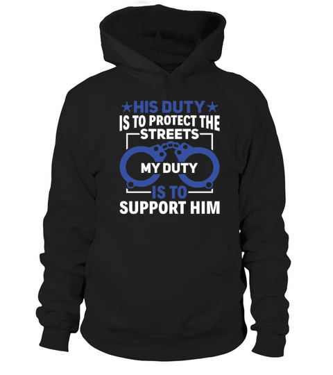 Protect the Streets - Police Officer Girlfriend Hoodie Unisex