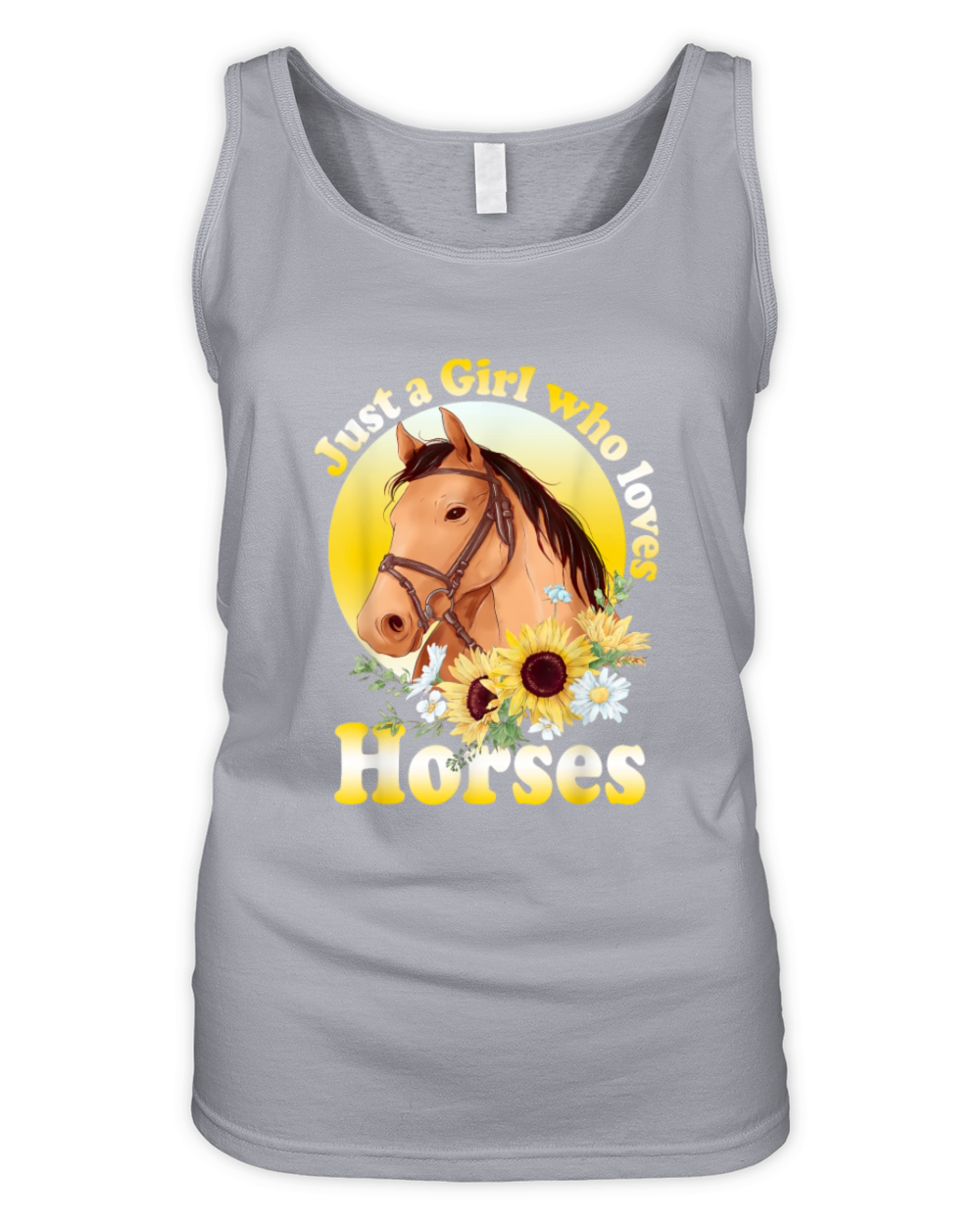 Just A Girl Who Loves Horses T-Shirt Organic Women's Tank Top
