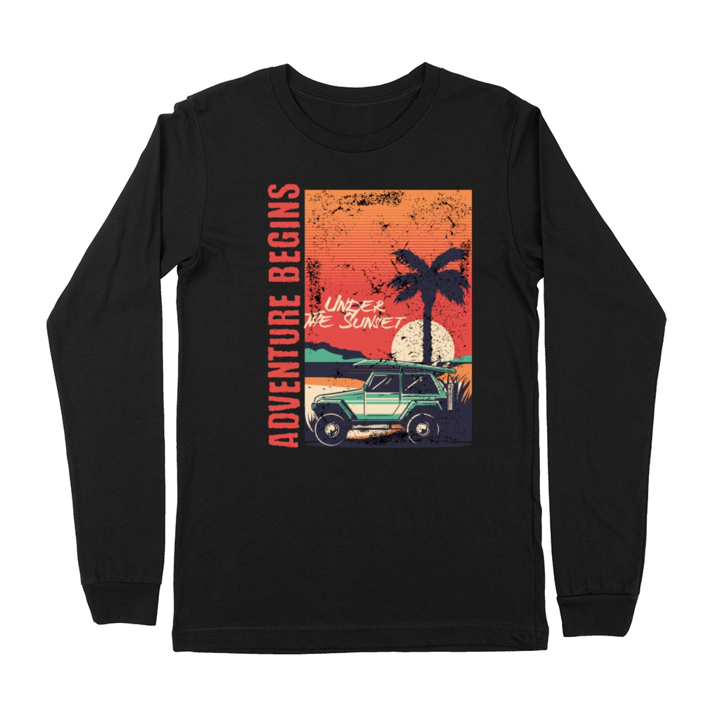 Adventure Begins Now - T-shirt Aventurier Premium Long Sleeve