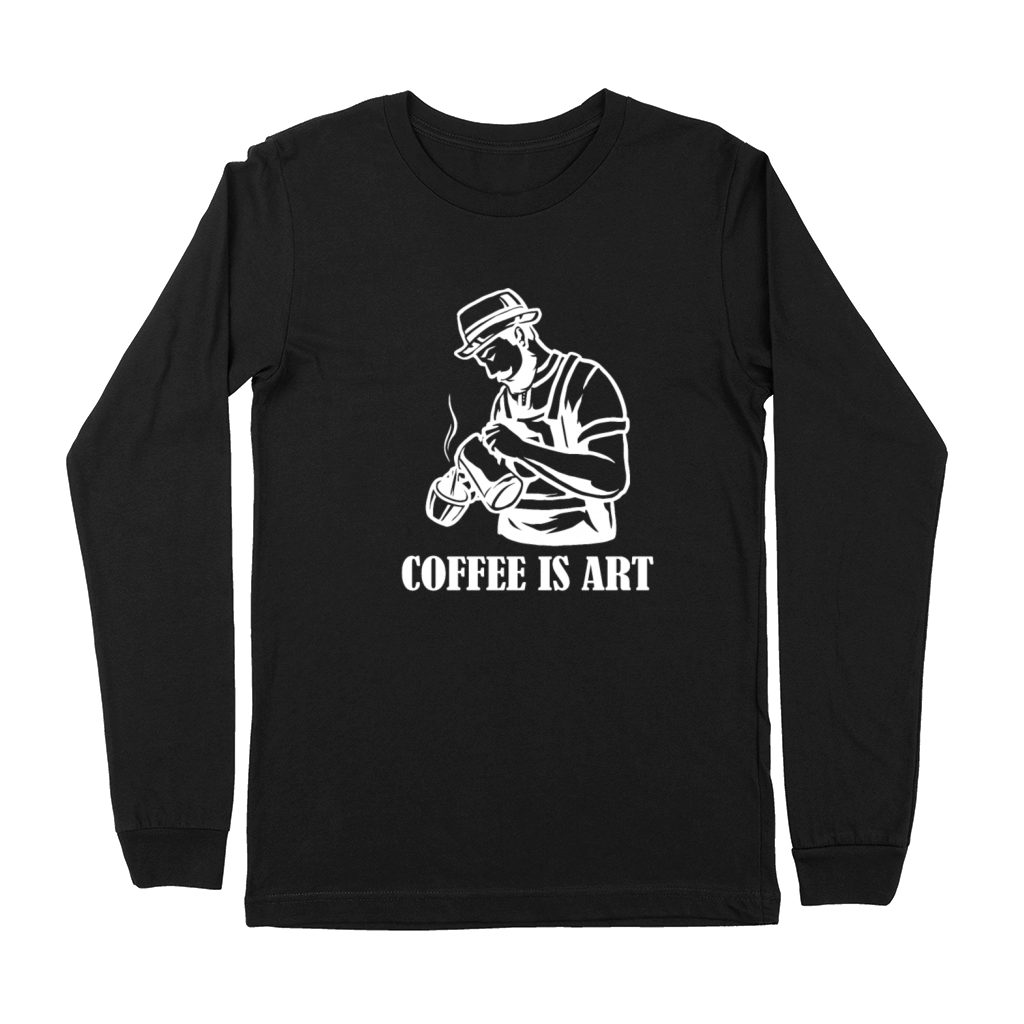 Coffee is Art Queen Latte Art Barista Coffee Premium Long Sleeve