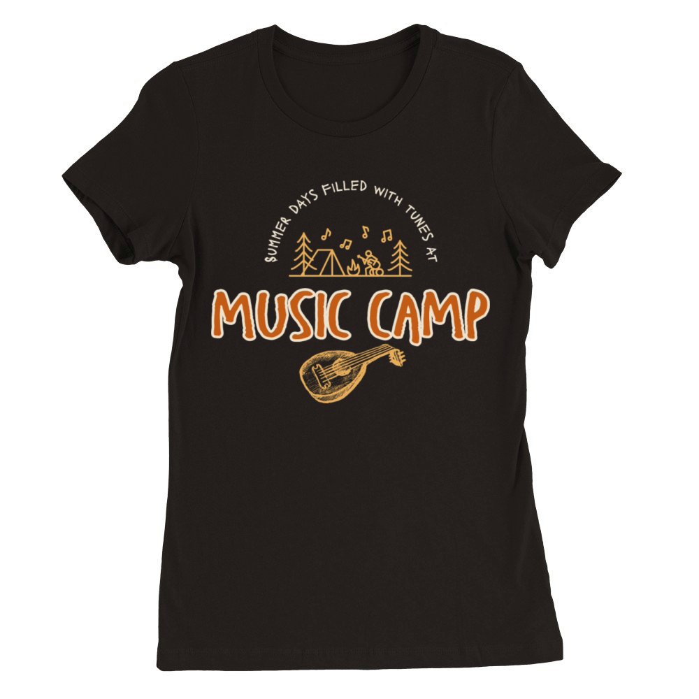 Summer Music Camp Premium Womens Crewneck T-shirt