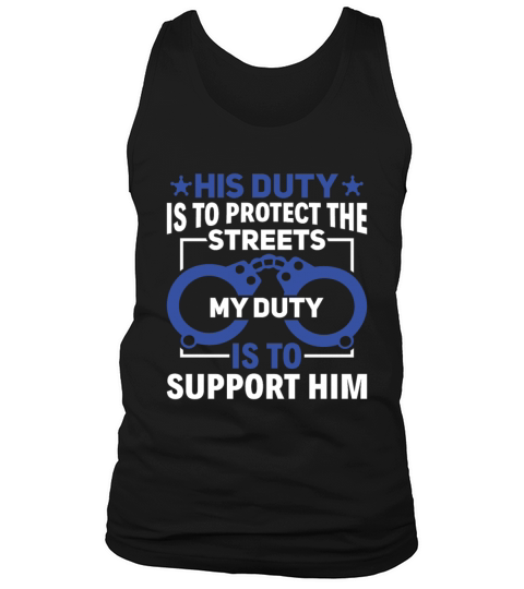 Protect the Streets - Police Officer Girlfriend Tank Top Unisex